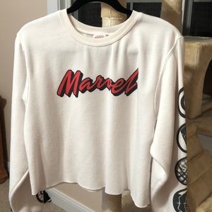 Marvel cropped sweatshirt